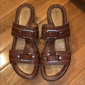 Born brown leather sandal